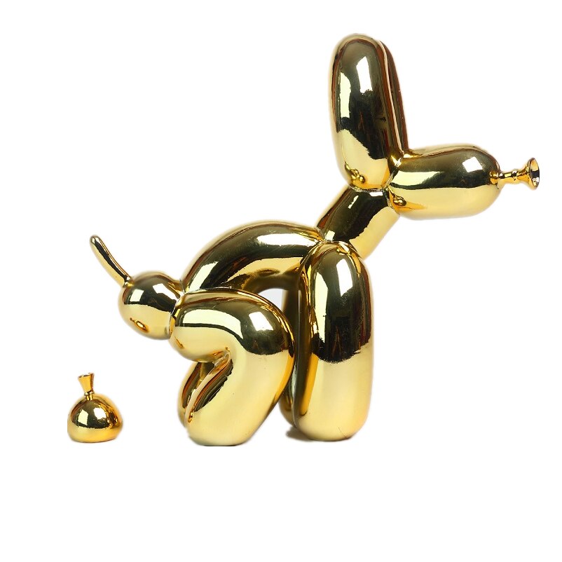 BowLift | Balloon Dog Sculpture, Balloon Art Statue, Mini Collectible Figurine, Home Decoration, Resin Figure, Desk Accessories, Room Decoration