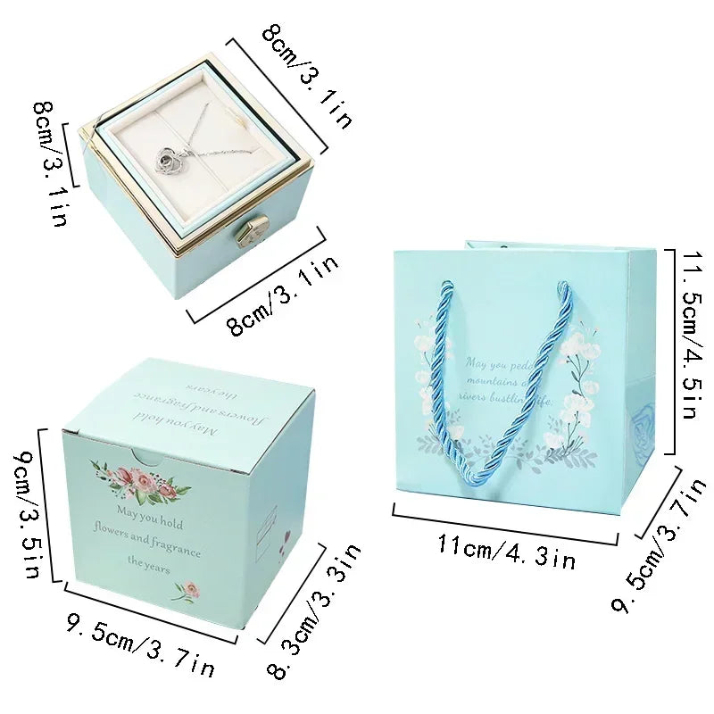 BowLift | Eternal Rose Spin Display Jewelry Box
