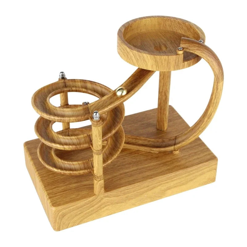 BowLift | Wooden Perpetual Spiral Motion Kinetic Ball Roller Science Toy
