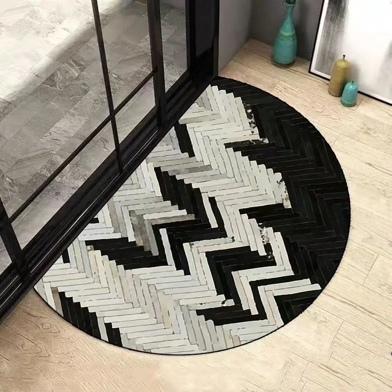 BowLift | AquaSoft Super Absorbent Bath Mat – Non-Slip Half-Round Bathroom Mat for Maximum Comfort