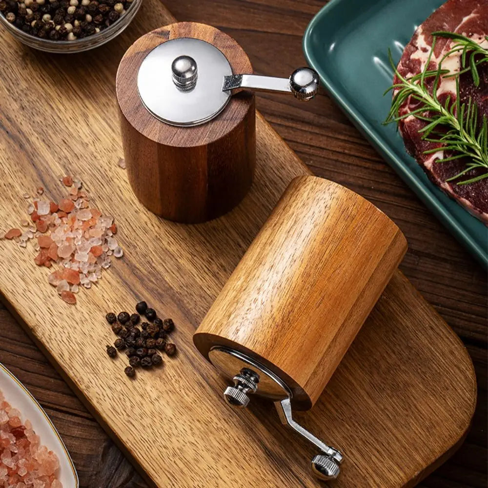 BowLift | Luxury set of manual salt and pepper mills made of wood