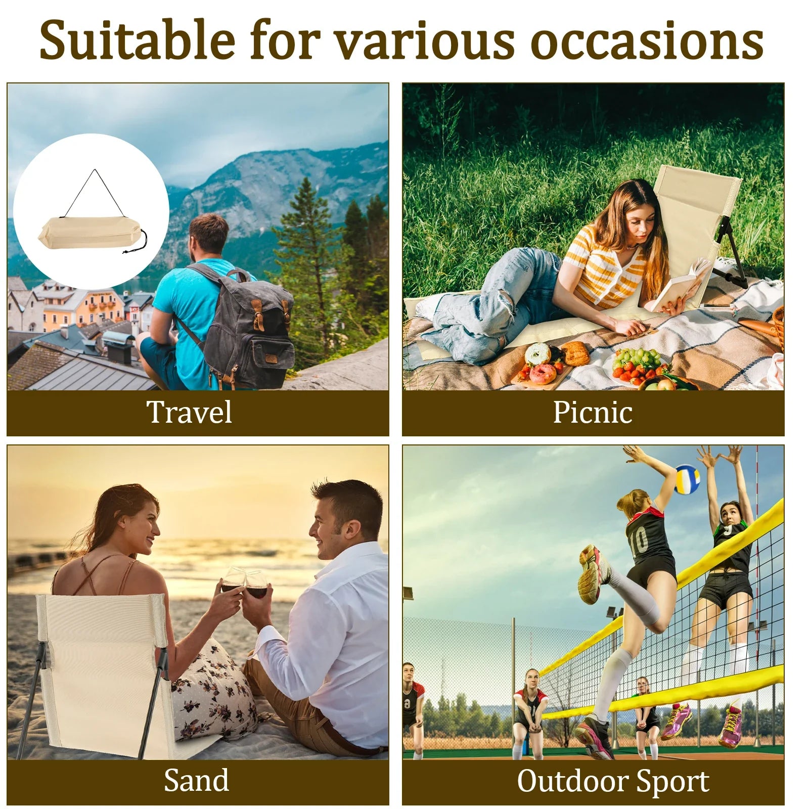 BowLift | Camping Lazy Backrest Cushion