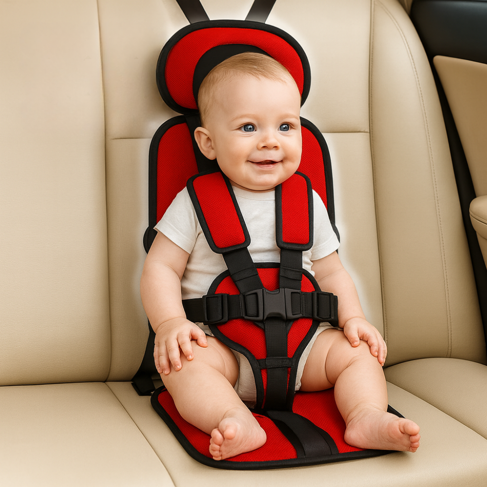 BowLift | Booster Seat Safety Harness Padded Travel Car Seat Portable Slim Compact