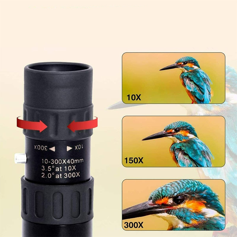 BowLift | 10-300X Zoom Telescope