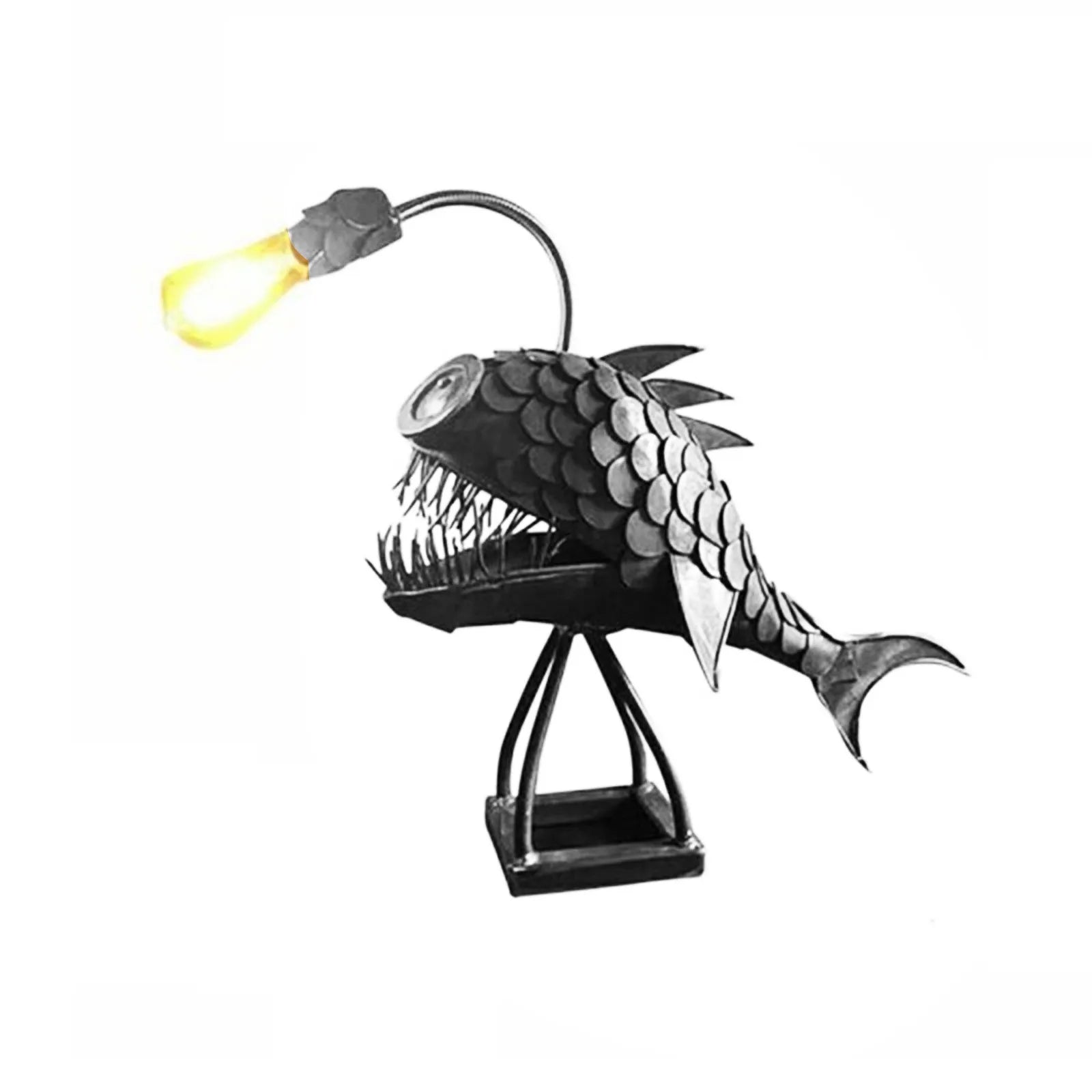 BowLift | Table lamp - RusticFish - Adjustable lighting - Handmade artistic charm