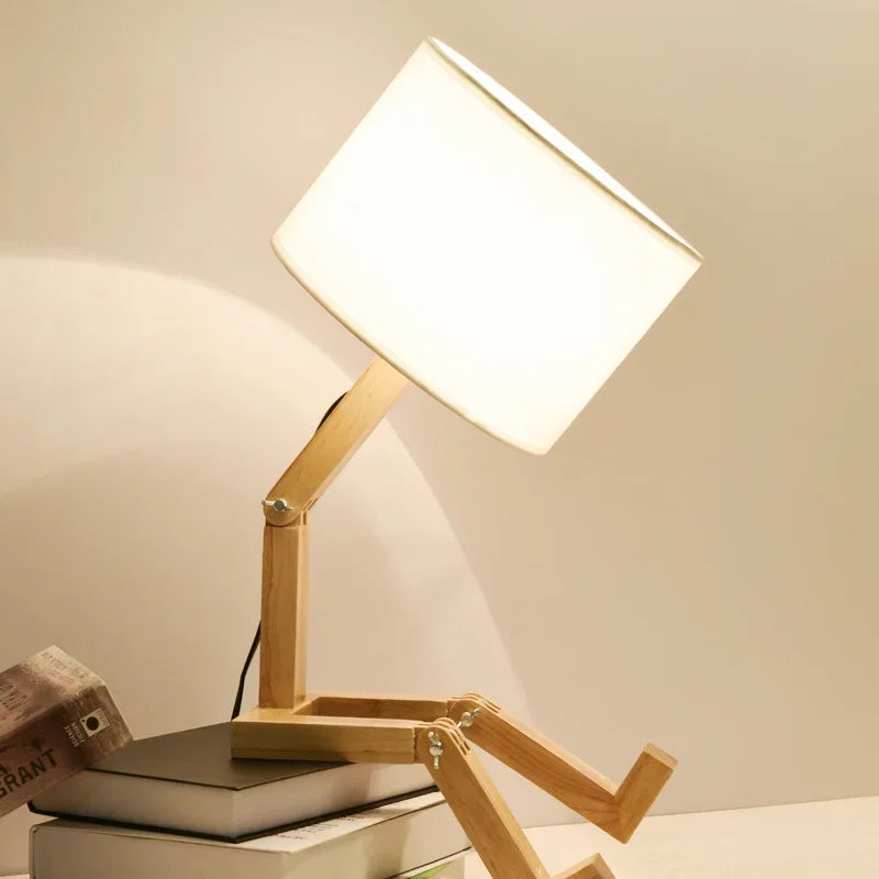 BowLift | Wooden Table Lamp with Book Holder – Modern Design for Your Home