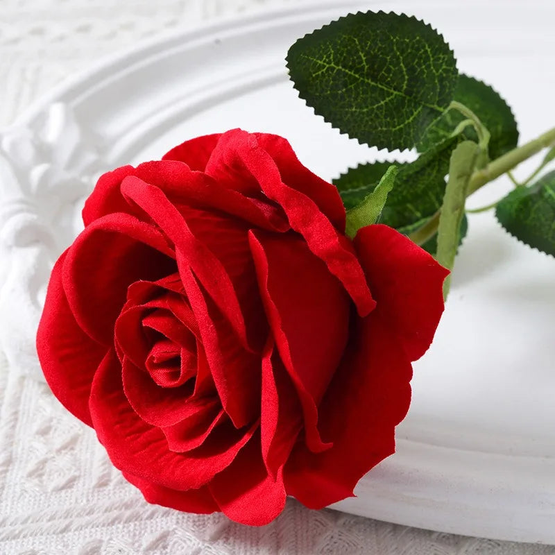 BowLift | 20 pieces Realistic Velvet Silk Rose Bouquet