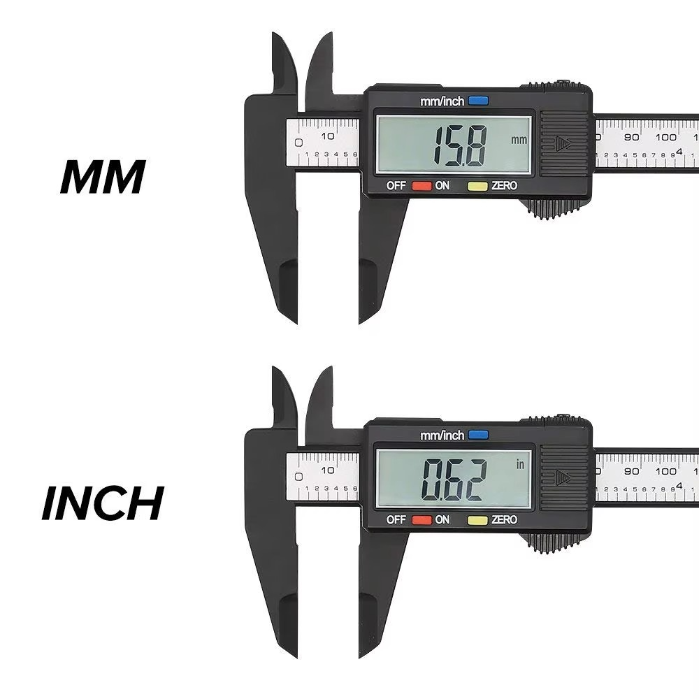 BowLift | Digital Vernier Caliper Ruler, Carbon Fiber Electronic Micrometer Gauge