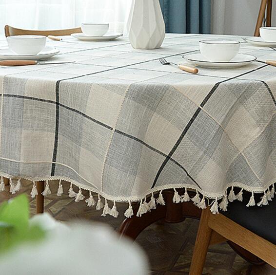BowLift | Aesthetic Round Linen Tablecloth