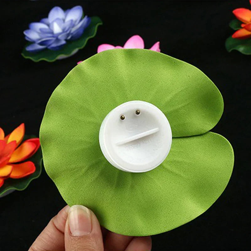 BowLift | GlowLotus Solar Lotus Lamp | Water Sensor | Warm White Light for Pond & Garden