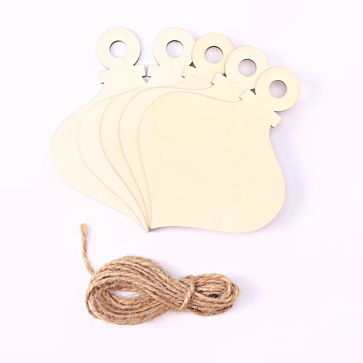 BowLift | 10pcs 4x3in Unfinished Wooden Heart Ornaments for DIY Crafts and Holiday Decorations