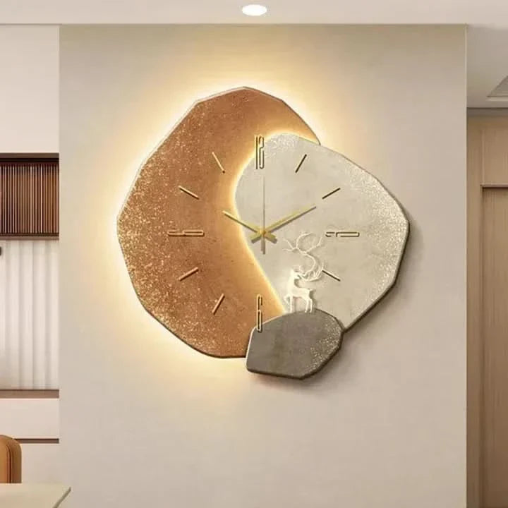 BowLift | Clock - Modern Wall Clock made of Wood