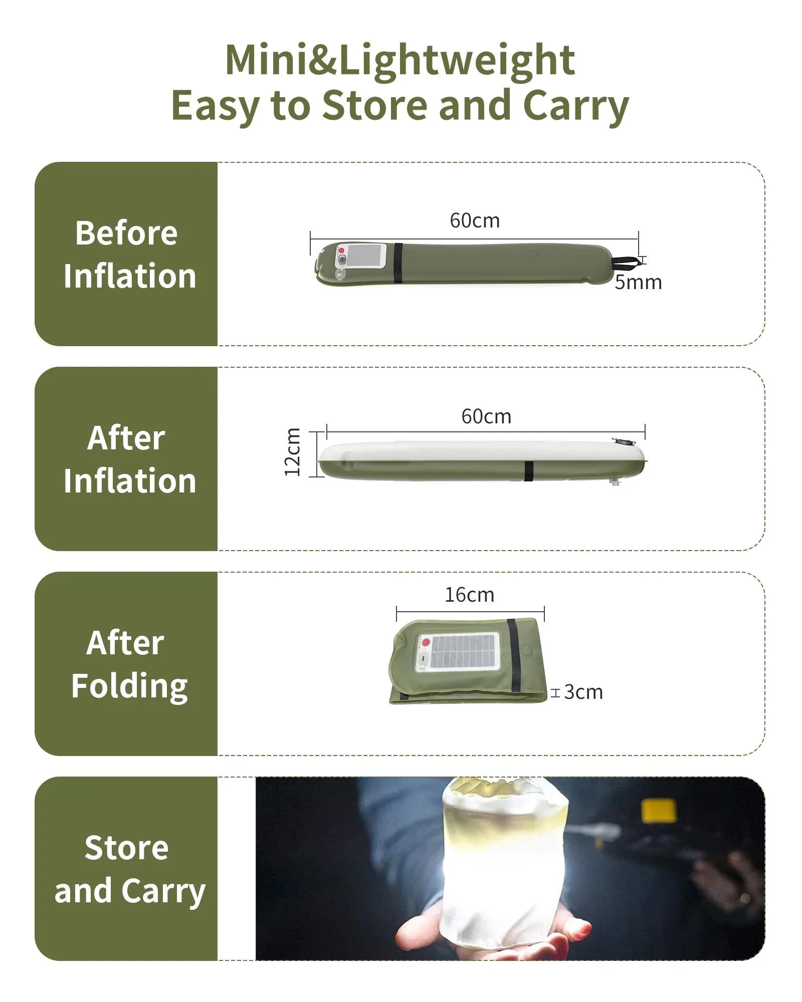 BowLift | Inflatable Solar LED Camping Light
