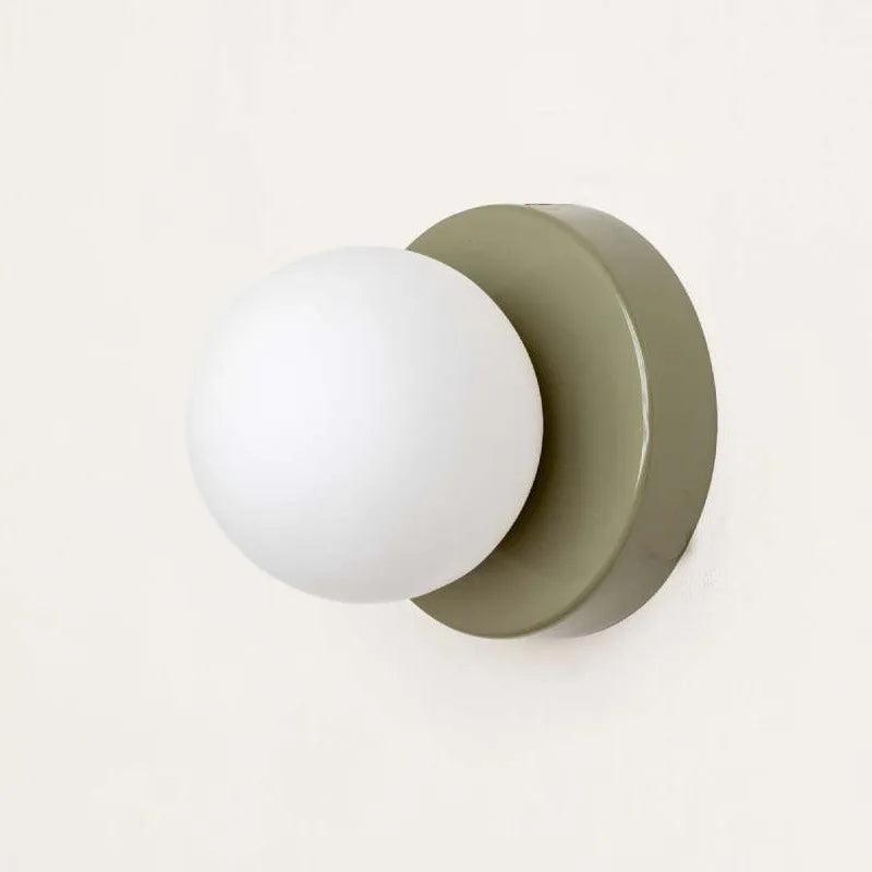 BowLift | LumiGlobe - Modern Wall Lamp with Glass Block in Mid-Century Style