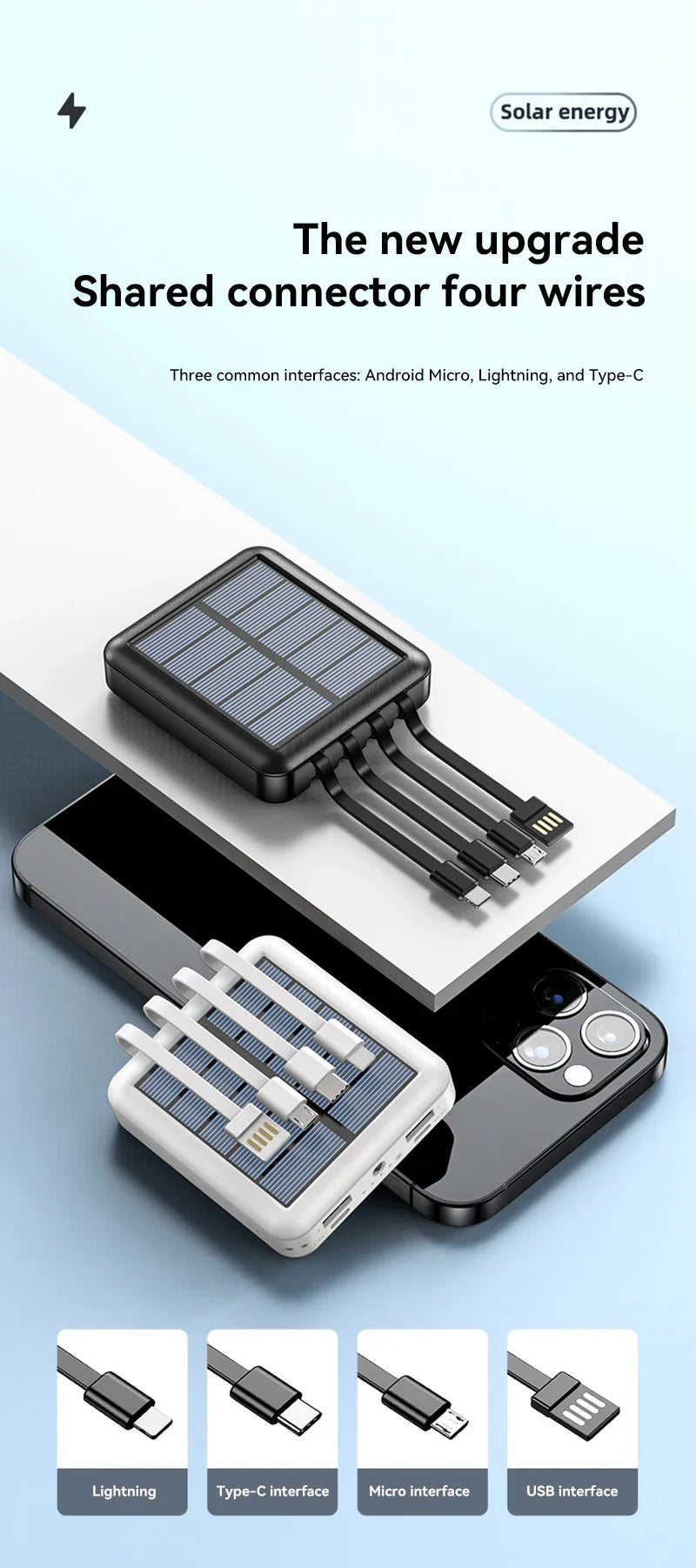 BowLift | 4 in 1 Solar Charging Power Bank