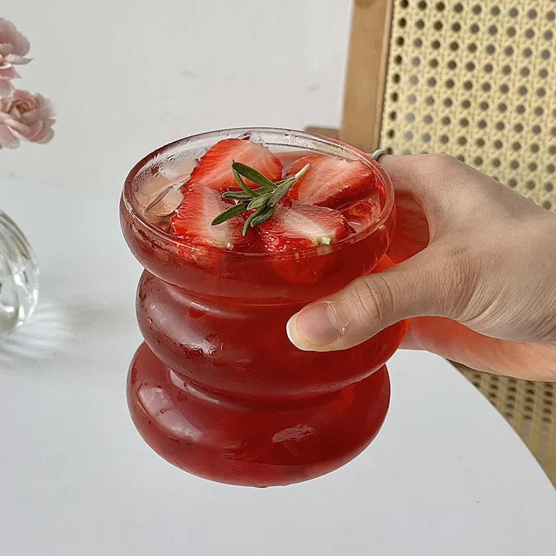 BowLift | Sleek Glass Irregular Bubble Mug