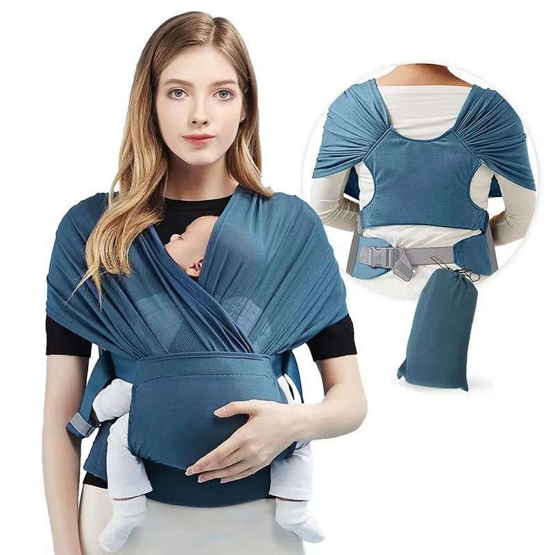 BowLift | Breathable Lightweight Hands Free Baby Sling Wrap Carrier for Newborns and Infants
