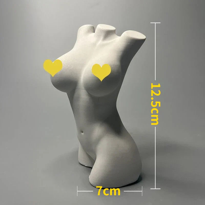 BowLift | Nordic INS Style Character Plaster Statue DIY Painted Sketch Photography Props Table Decorations Home Art Plaster Decoration