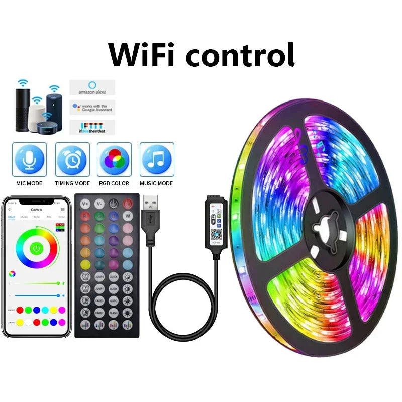 BowLift | USB RGB LED Strip Lights with App Control for Room & TV Backlighting Decor