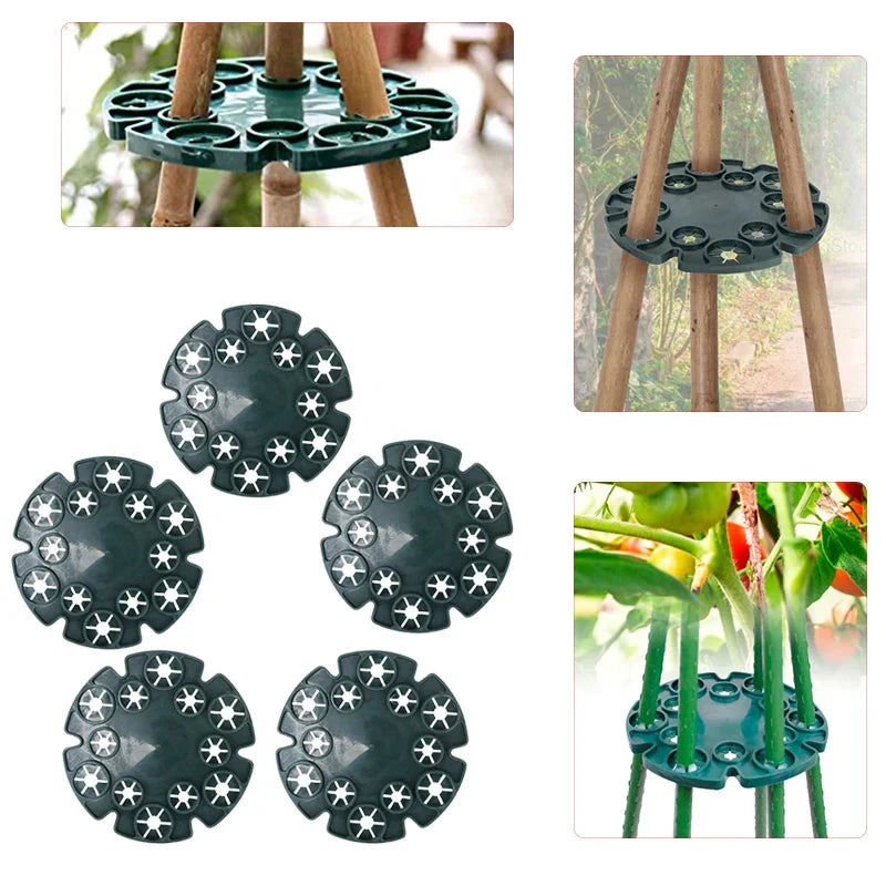 BowLift | Plant support ring for bamboo poles – Stable climbing aid for tomatoes and climbing plants