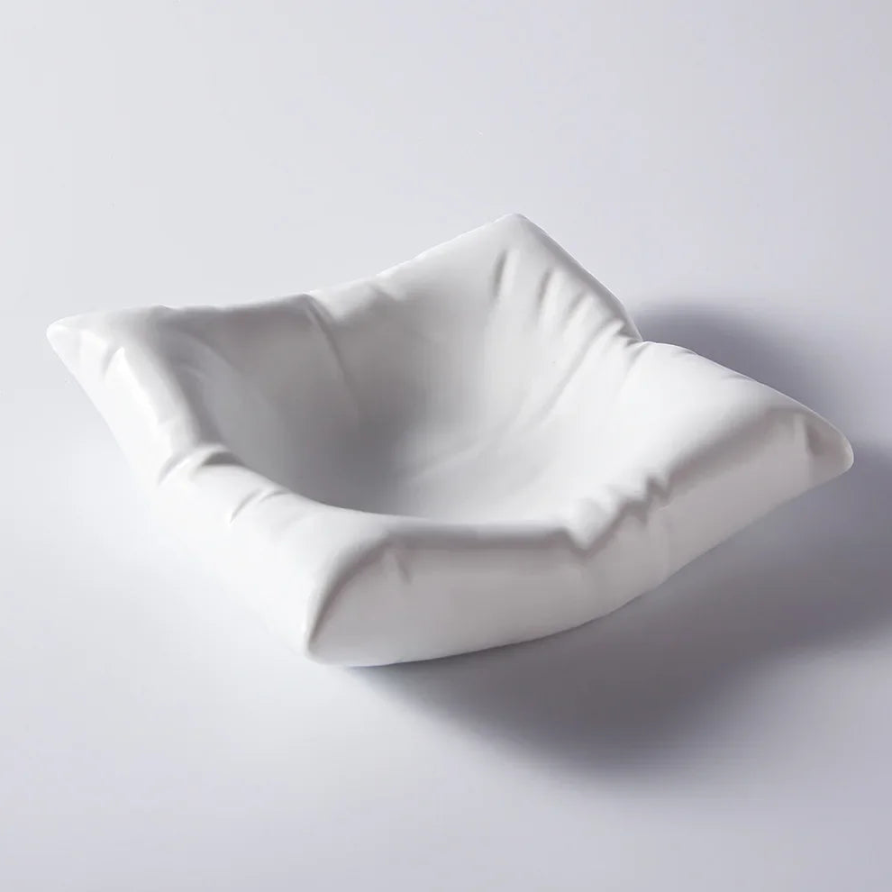 BowLift | Ceramic Artistic Pillow Shape Food Plate