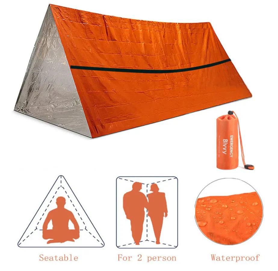 BowLift | 2-Person Survival Tent with Thermal Insulation for Outdoor Adventures