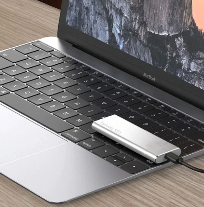 BowLift | 4TB USB-C Portable External Hard Drive for PC & Mac