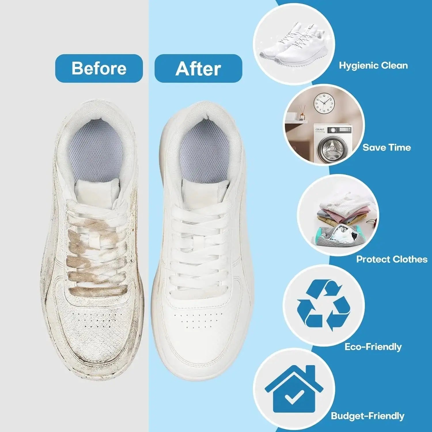 BowLift | Shoe washing bag – Gentle cleaning for shoes and textiles