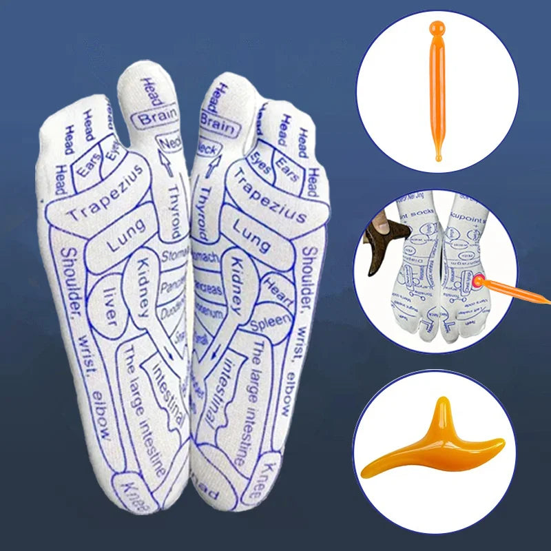 BowLift | Acupressure Reflexology Socks with Massage Stick