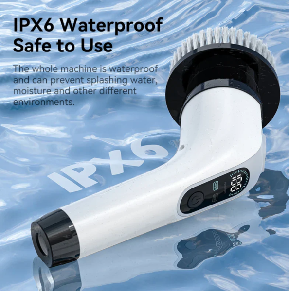 BowLift | Cordless Electric Cleaning Brush – 7 Interchangeable Heads for Effortless Deep Cleaning