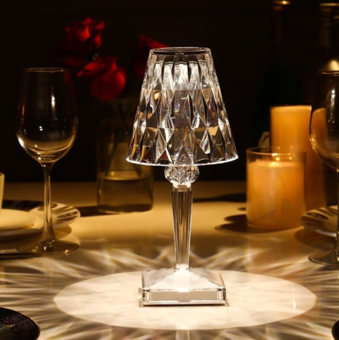 BowLift | Acrylic Glass Crystal Table Lamp