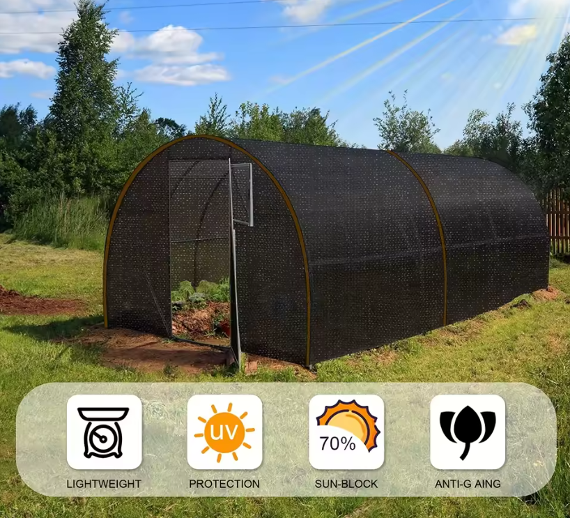 BowLift | Black shade cloth sunblock mesh cover