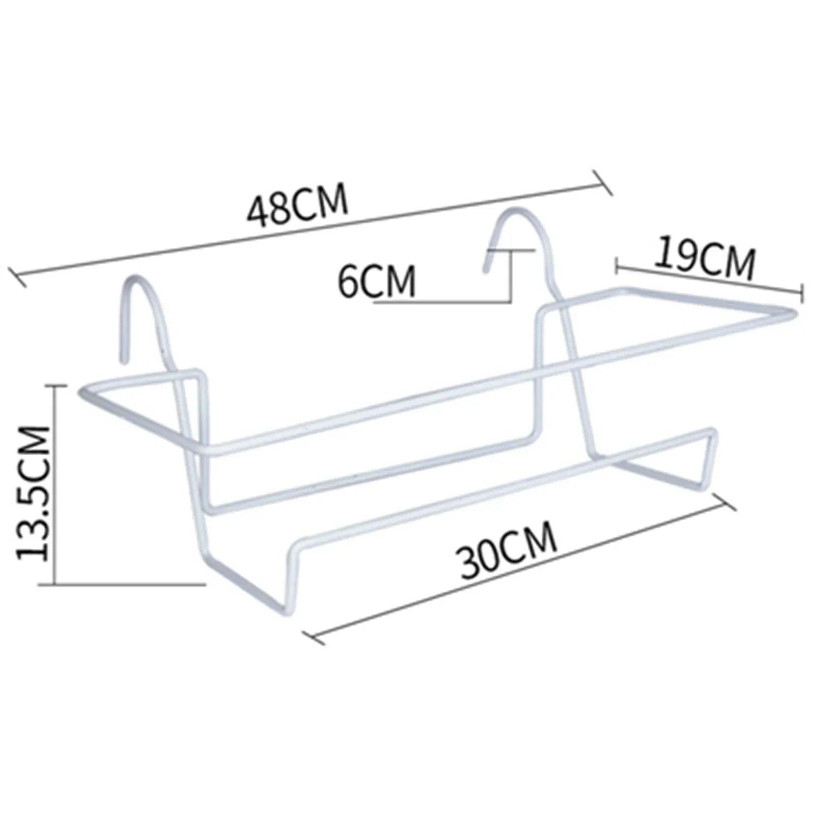 BowLift | Florivo balcony box | With drainage tray & rack | 6L volume | No drilling