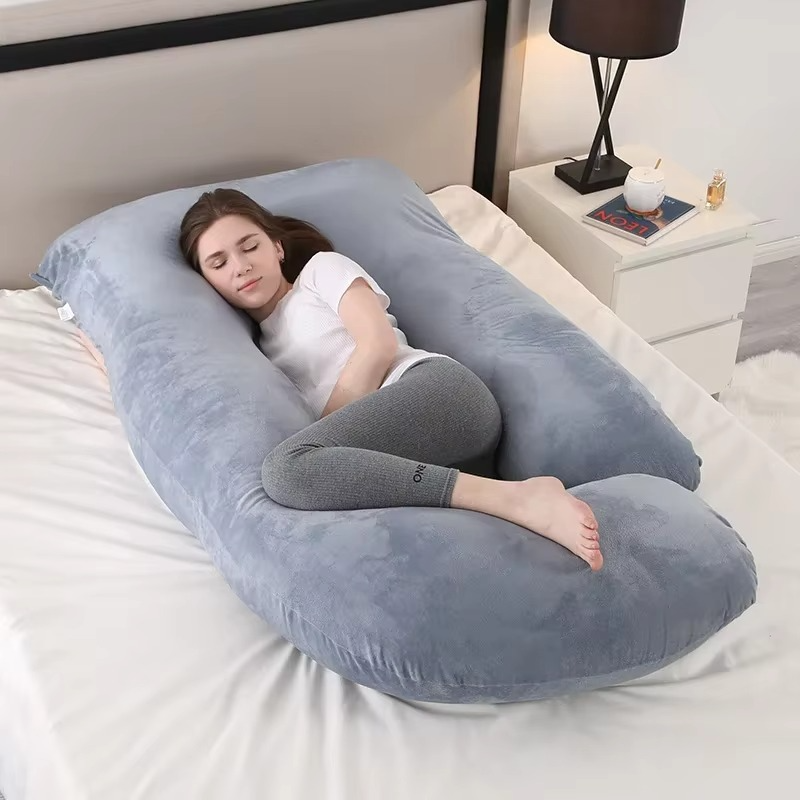 BowLift | J-Shaped Maternity Support Pillow for Side Sleeping and Breastfeeding
