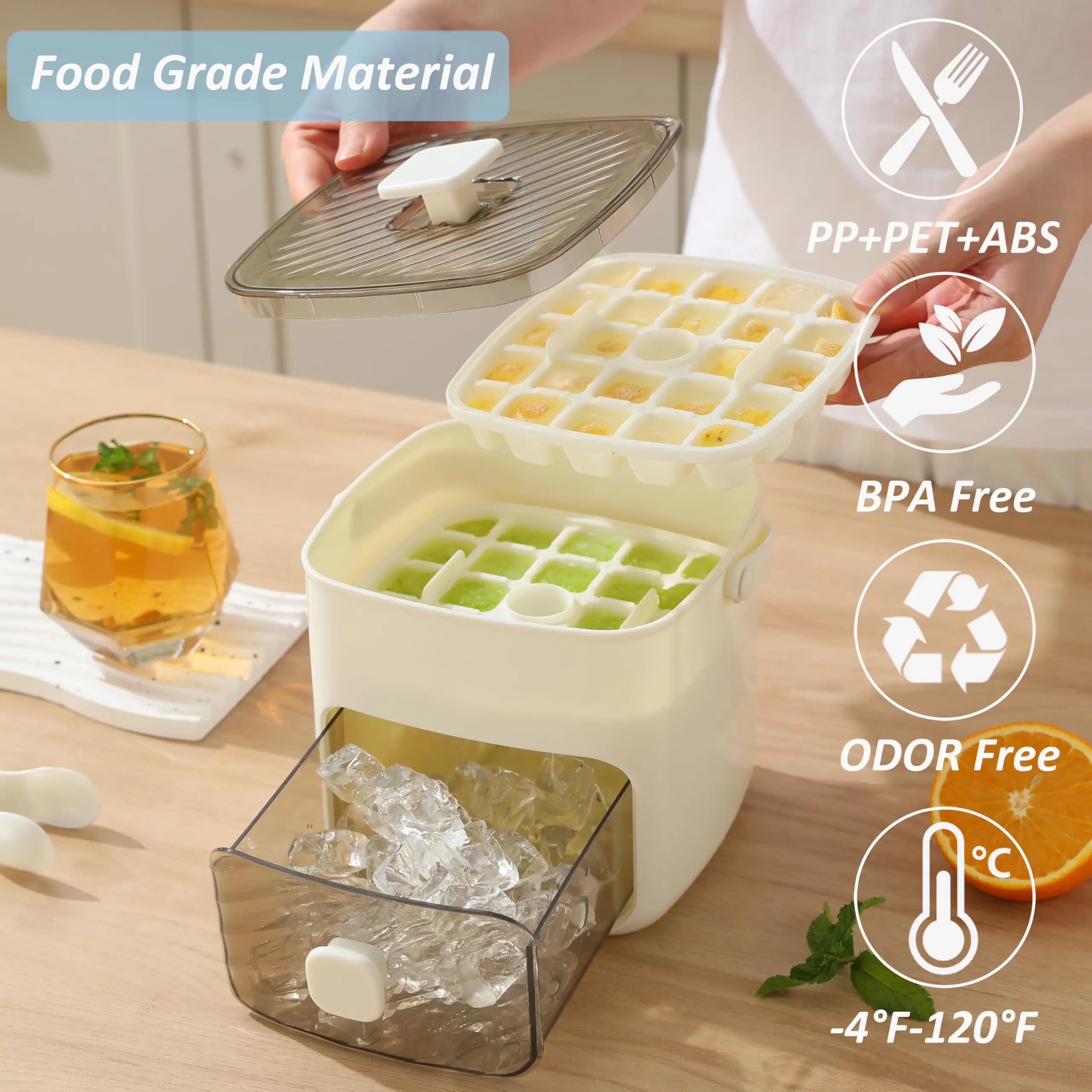 BowLift | Double Layer Ice Cube Maker With Lid