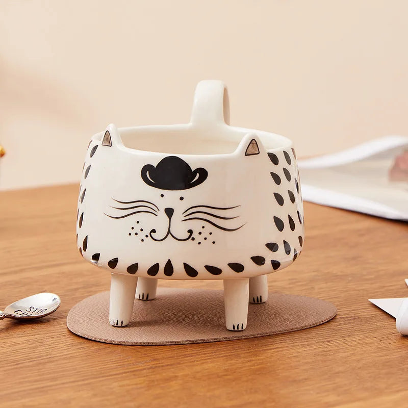 BowLift | Happy Cat Long Legs Ceramic Mug