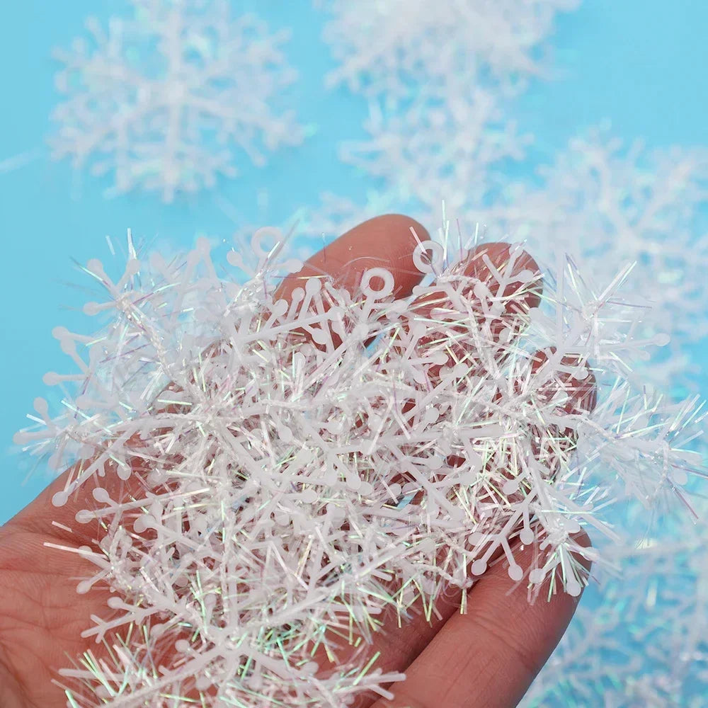 BowLift | GlimmerGarlands | Glitter Snowflake Decorations