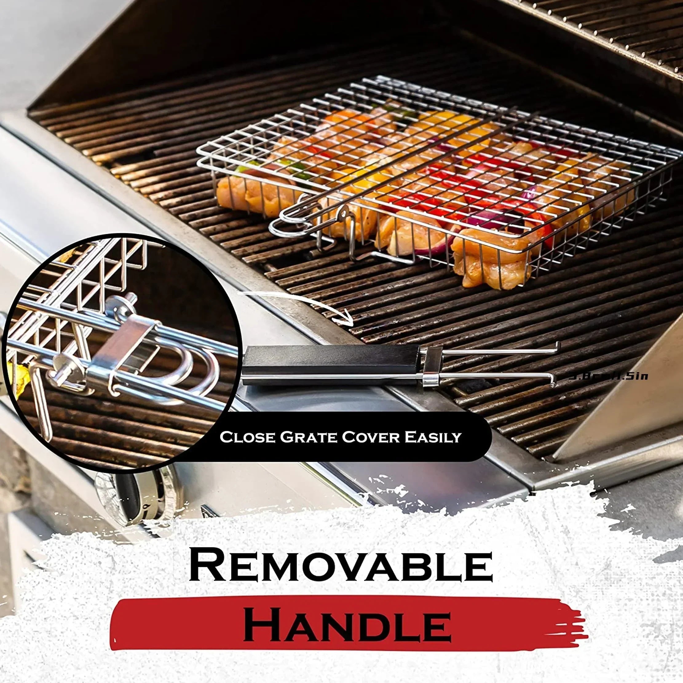BowLift | Grillaro BBQ Basket | Foldable & Non-Stick | Stainless Steel & Heat Resistant | For Meat & Vegetables