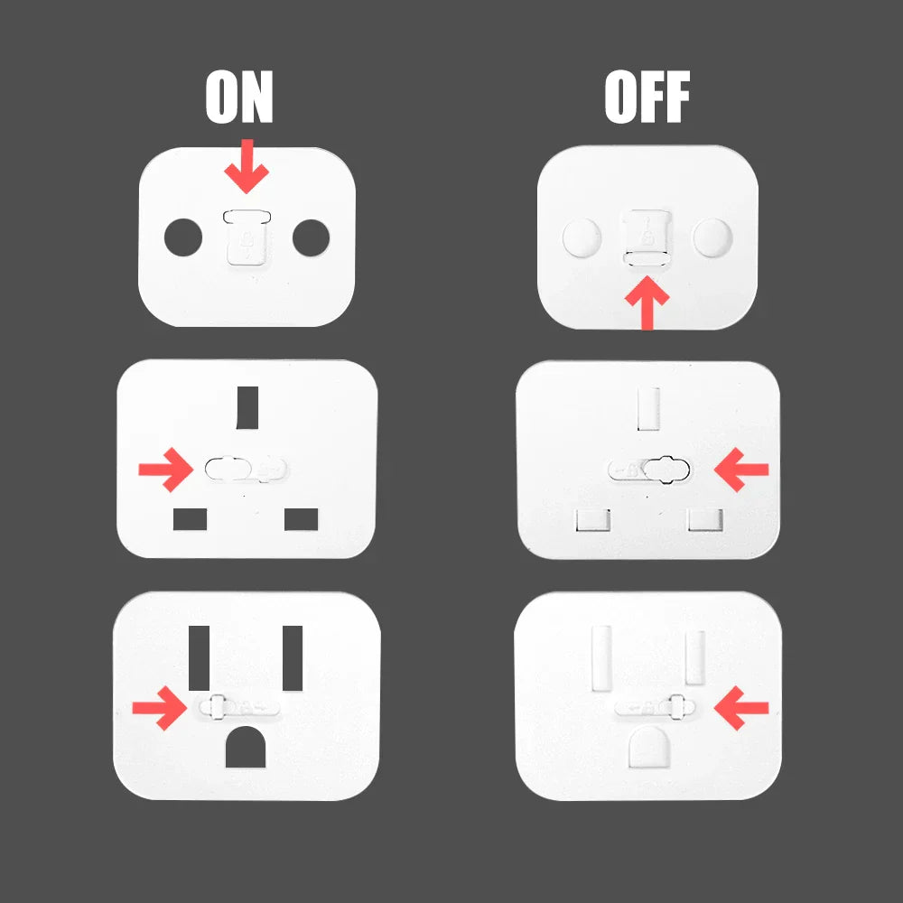 BowLift | Slide Lock Protective Childproof Power Socket Cover