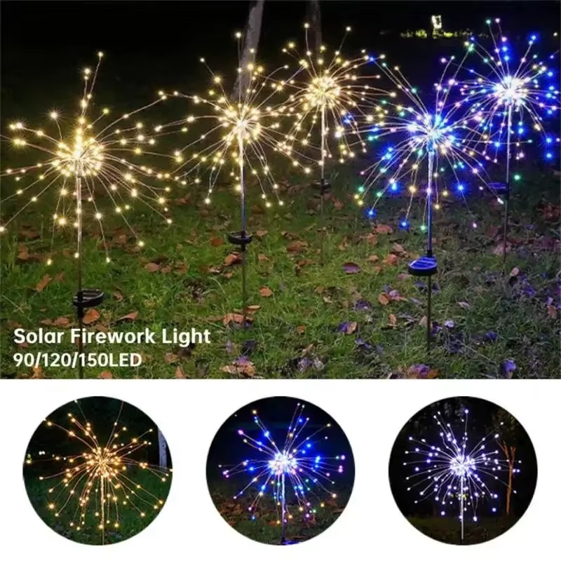 BowLift | Enchanting Solar LED Fireworks Garden Light - 90/150 LED Waterproof Outdoor String Lamp