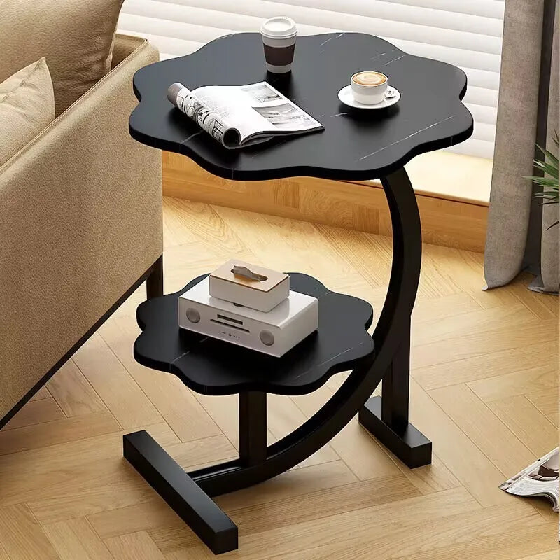 BowLift | CasaLune Luxury Two-Tier Portable Side Table – Compact, Modern & Functional Design