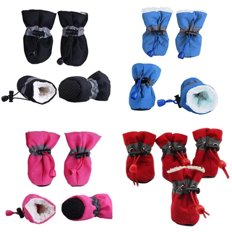 BowLift | 4-Pack Non-Slip Winter Puppy Booties for Outdoor Protection
