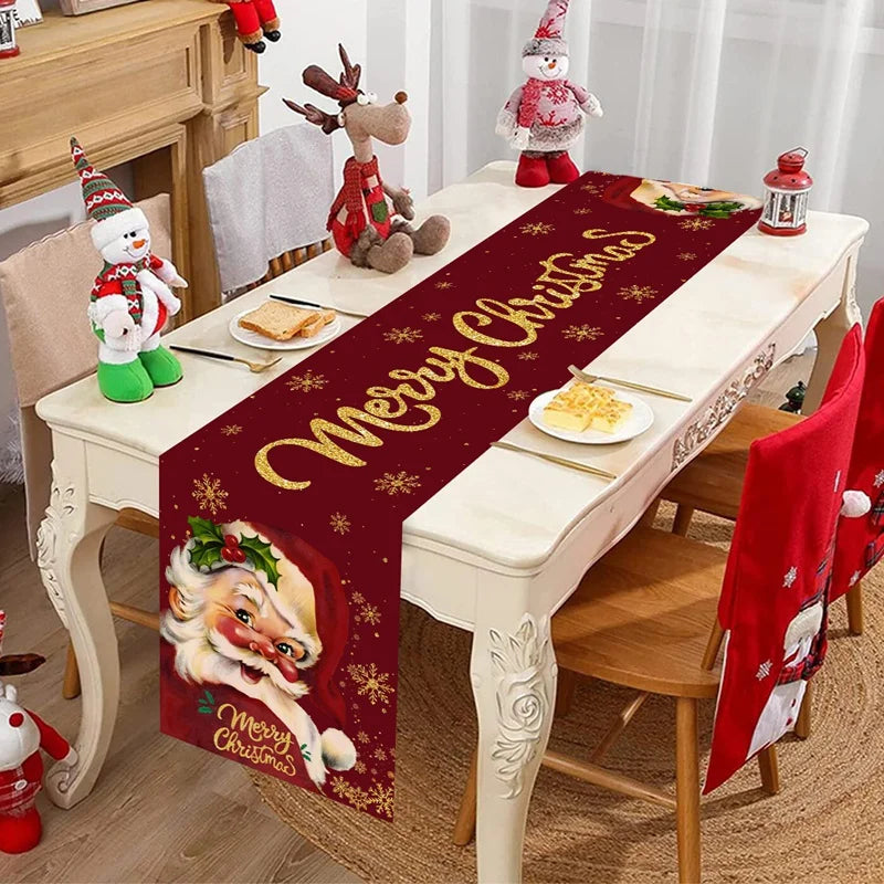 BowLift | FestiLoom Christmas Table Runner | "Merry Christmas" Design | 100% Polyester | Festive Decor for Christmas & New Year 2025/2026