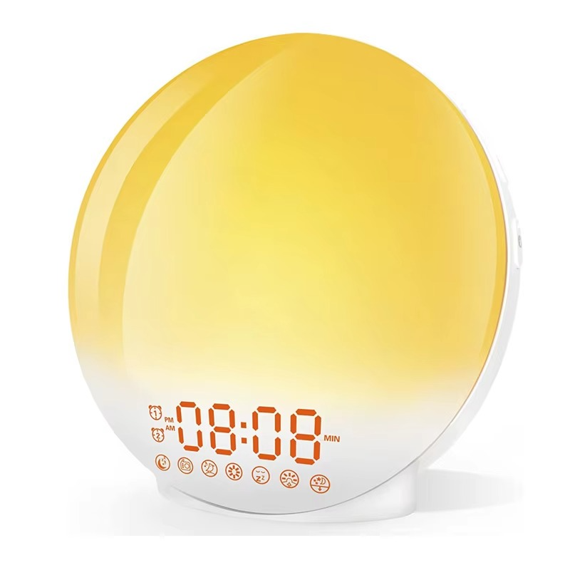 BowLift | Sunrise Simulation Wake-Up Alarm Clock with Night Light & FM Radio