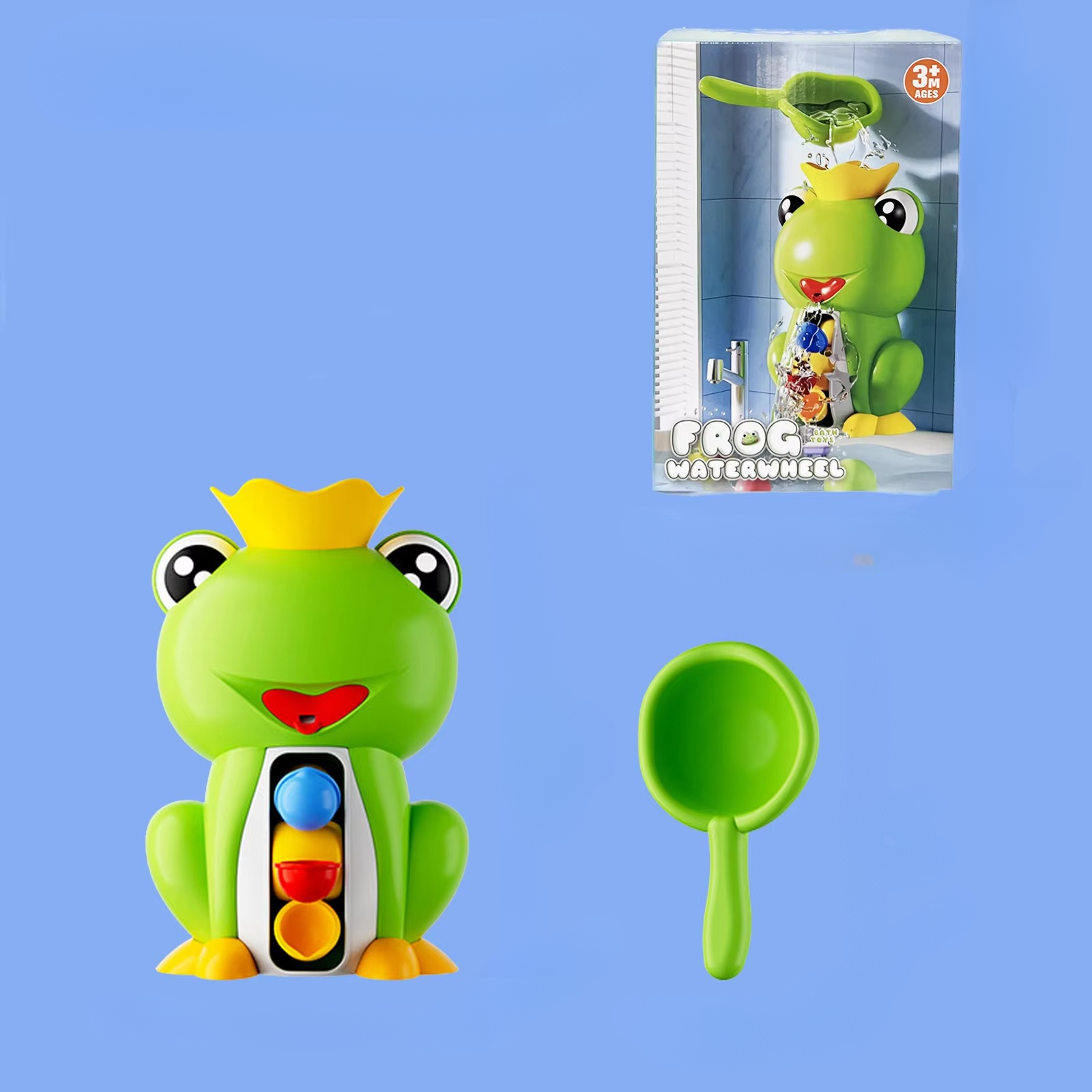 BowLift | Froggy Fun Water Wheel Playset for Toddler