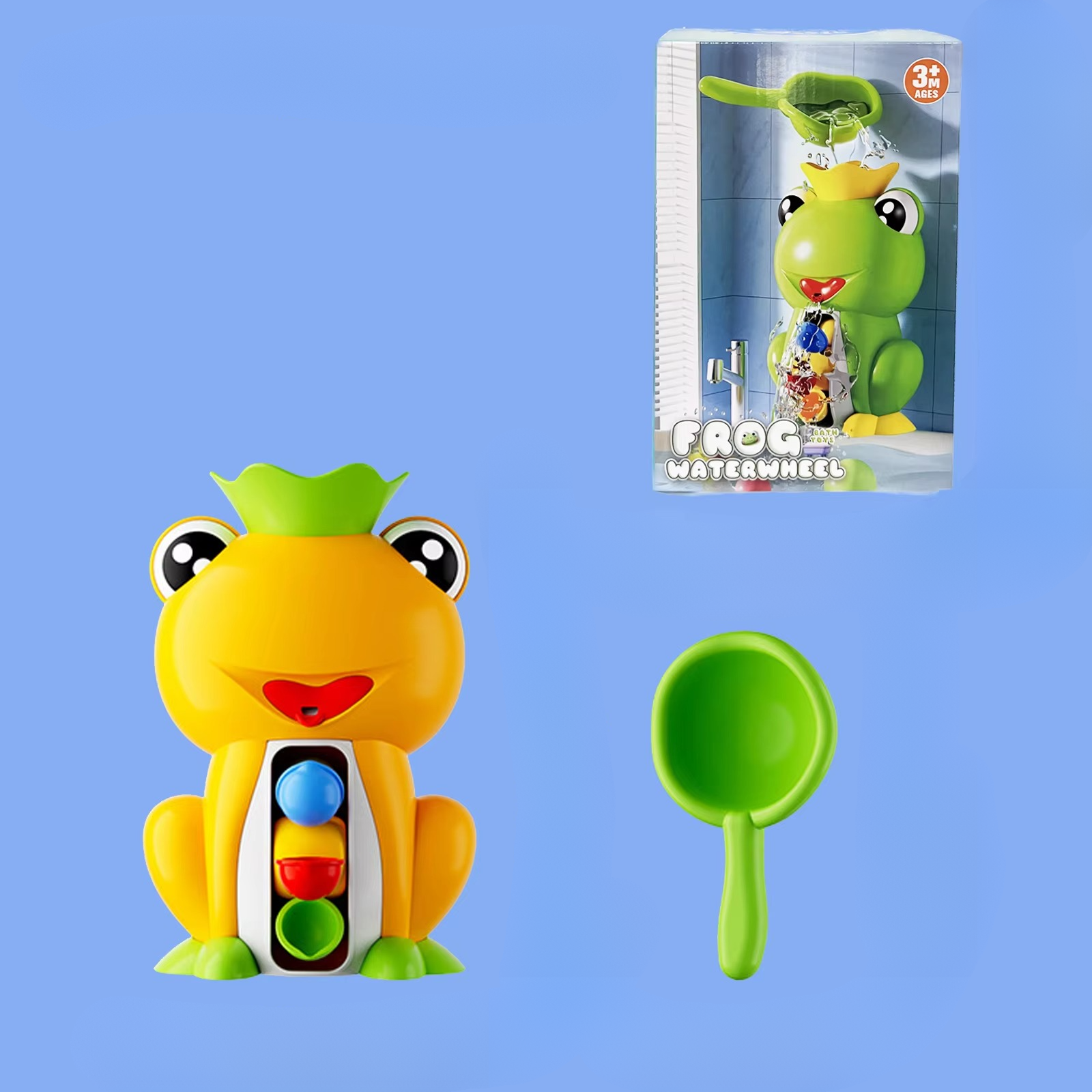 BowLift | Froggy Fun Water Wheel Playset for Toddler