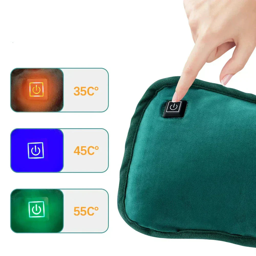 BowLift | Portable USB Rechargeable Heating Pad | 30x20 cm | Fast Heating, Multipurpose Hand/Body Warmer