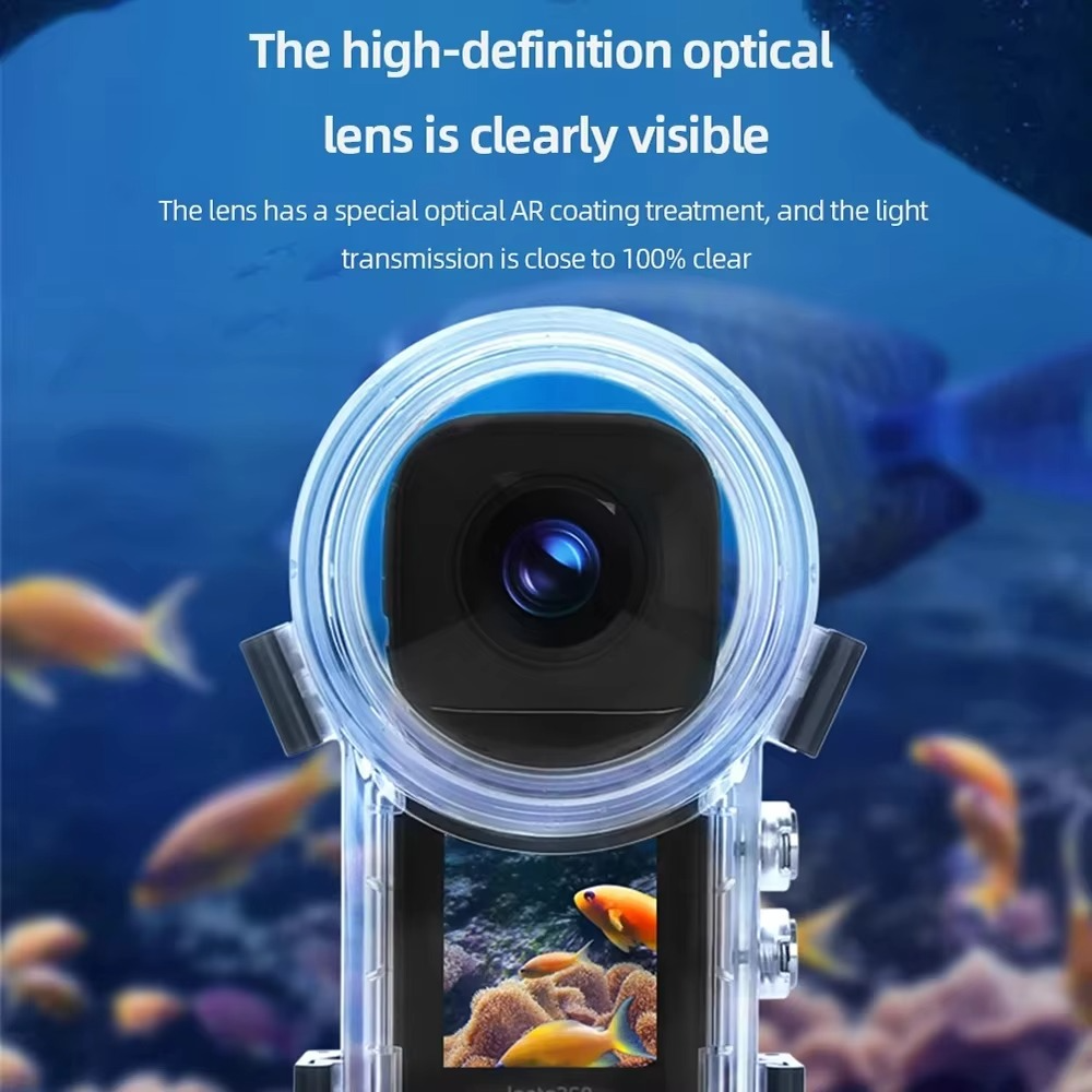BowLift | Invisible Waterproof Dive Case for Insta360 X3 - 164 ft Underwater Housing Shell