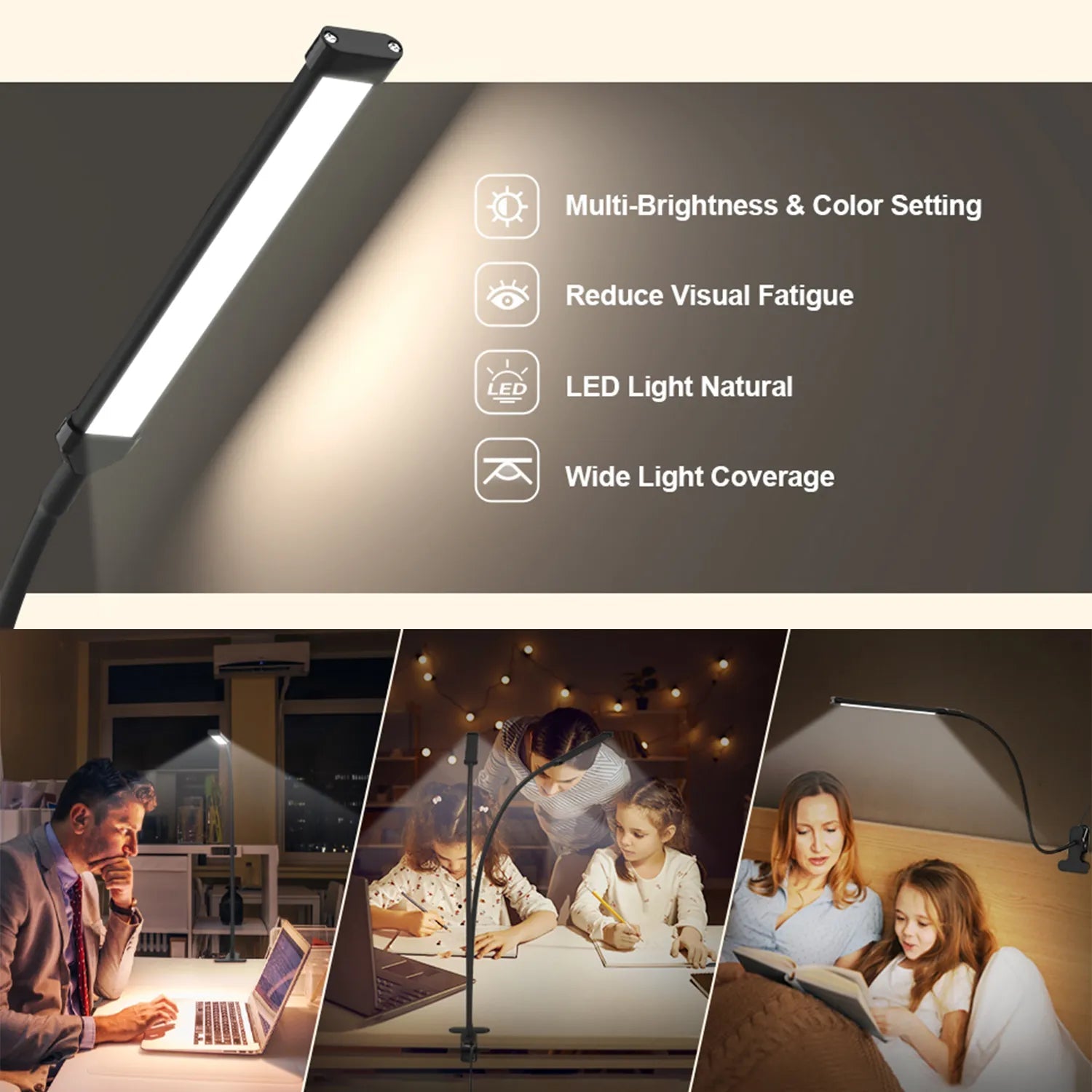 BowLift | Adaptive Workspace Dimmable Flexible LED Lamp