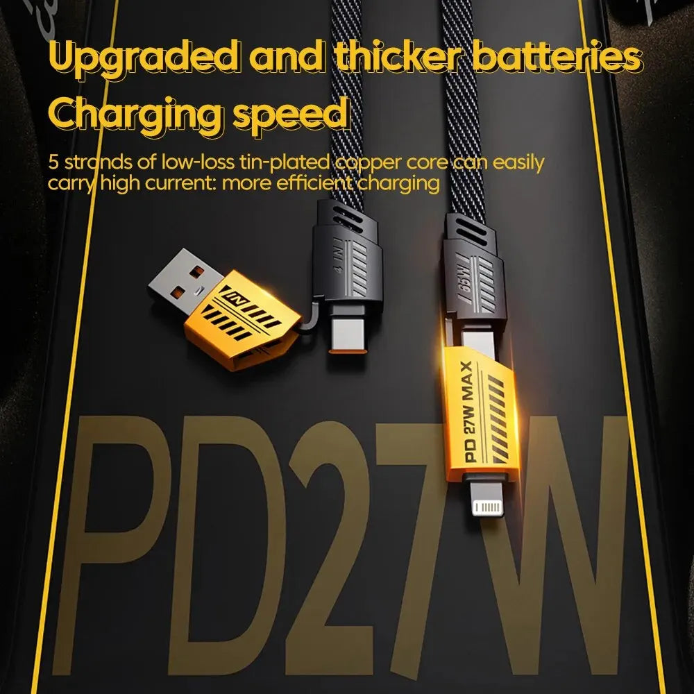 BowLift | Ultra Strong 4 in 1 Fast Charge Data Cable